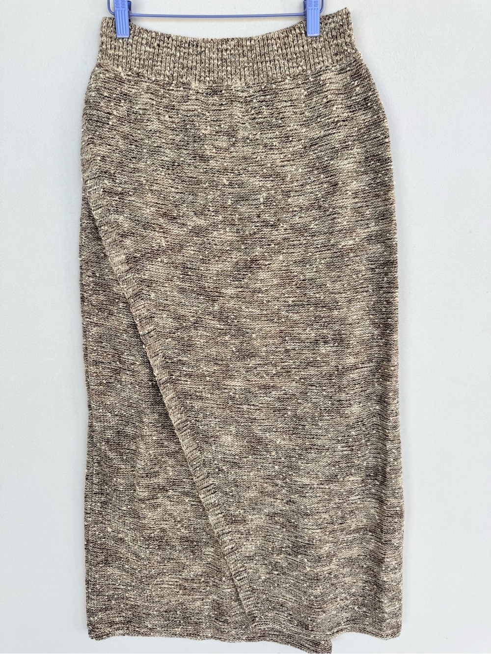 Moth Taupe-Brown Knit Midi Skirt - Picture 4 of 11